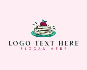 Pavlova Meringue Cake Logo