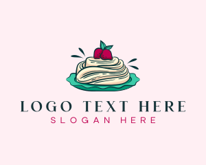 Delicious - Pavlova Meringue Cake logo design