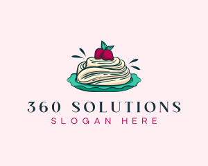 Pavlova Meringue Cake logo design