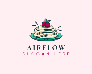 Pavlova Meringue Cake logo design