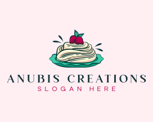 Pavlova Meringue Cake logo design