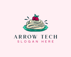 Pavlova Meringue Cake logo design