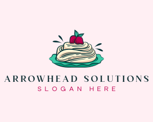 Pavlova Meringue Cake logo design