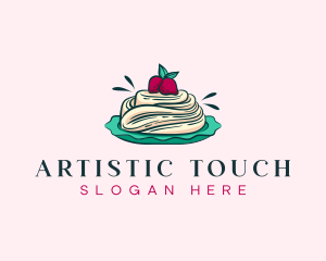 Pavlova Meringue Cake logo design