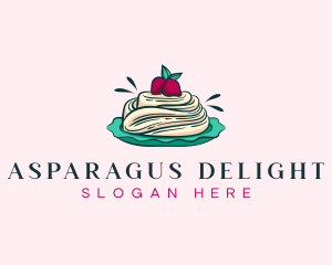 Pavlova Meringue Cake logo design