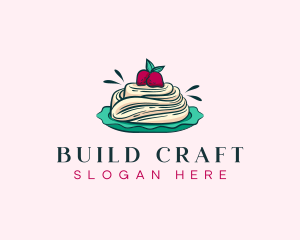 Pavlova Meringue Cake logo design