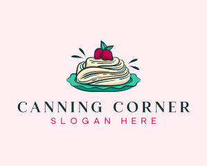 Pavlova Meringue Cake logo design