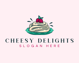 Pavlova Meringue Cake logo design