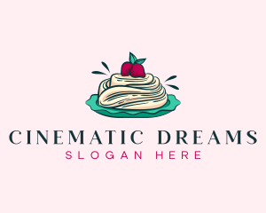 Pavlova Meringue Cake logo design