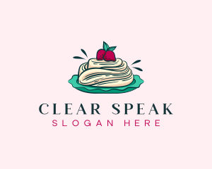 Pavlova Meringue Cake logo design