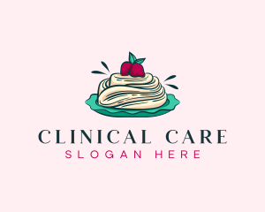 Pavlova Meringue Cake logo design