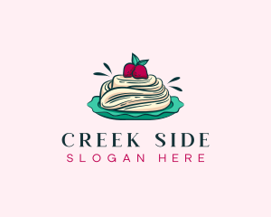 Pavlova Meringue Cake logo design