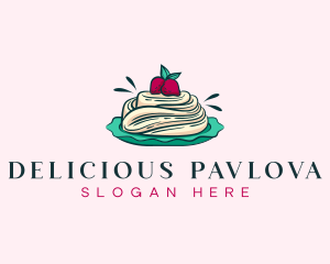 Pavlova - Pavlova Meringue Cake logo design