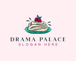 Pavlova Meringue Cake logo design