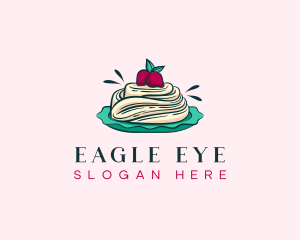 Pavlova Meringue Cake logo design