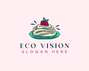 Pavlova Meringue Cake logo design