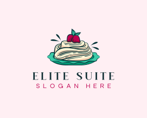 Pavlova Meringue Cake logo design