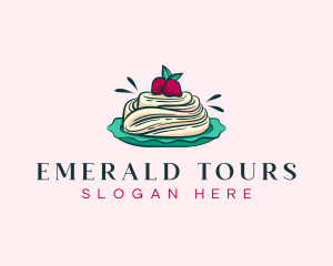 Pavlova Meringue Cake logo design