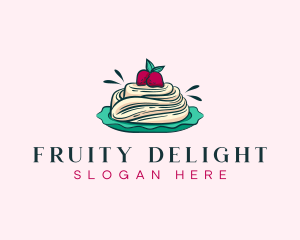 Pavlova Meringue Cake logo design