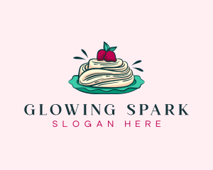 Pavlova Meringue Cake logo design