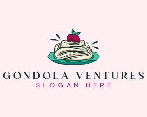 Pavlova Meringue Cake logo design