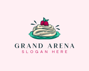 Pavlova Meringue Cake logo design