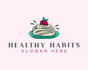 Pavlova Meringue Cake logo design