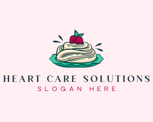 Pavlova Meringue Cake logo design