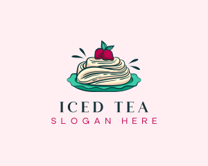 Pavlova Meringue Cake logo design