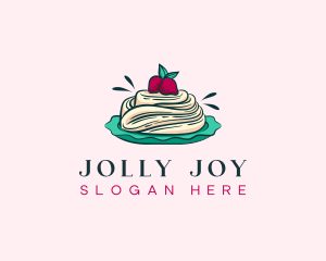 Pavlova Meringue Cake logo design