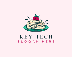 Pavlova Meringue Cake logo design