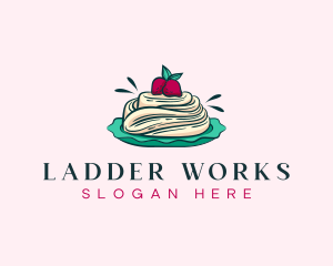 Pavlova Meringue Cake logo design