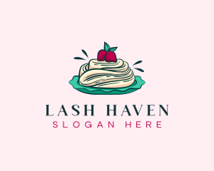 Pavlova Meringue Cake logo design