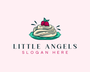 Pavlova Meringue Cake logo design