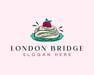 Pavlova Meringue Cake logo design