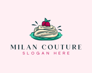 Pavlova Meringue Cake logo design