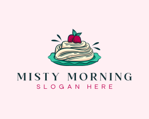 Pavlova Meringue Cake logo design