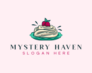 Pavlova Meringue Cake logo design