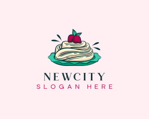 Pavlova Meringue Cake logo design