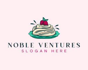 Pavlova Meringue Cake logo design