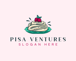 Pavlova Meringue Cake logo design