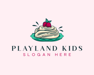 Pavlova Meringue Cake logo design