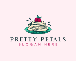 Pavlova Meringue Cake logo design