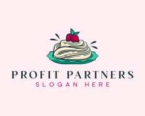 Pavlova Meringue Cake logo design