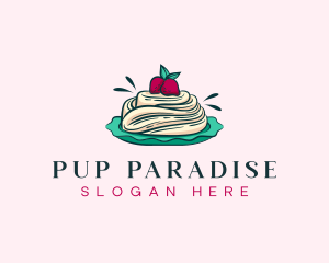 Pavlova Meringue Cake logo design