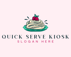 Pavlova Meringue Cake logo design