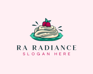 Pavlova Meringue Cake logo design