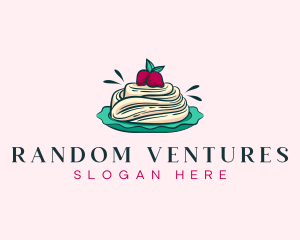 Pavlova Meringue Cake logo design