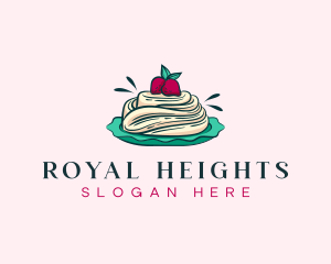 Pavlova Meringue Cake logo design