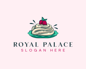 Pavlova Meringue Cake logo design